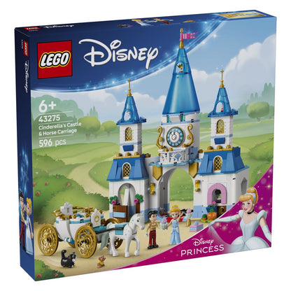 Lego Disney Princess 43275 Pepelkin grad in kočija s konjsko vprego