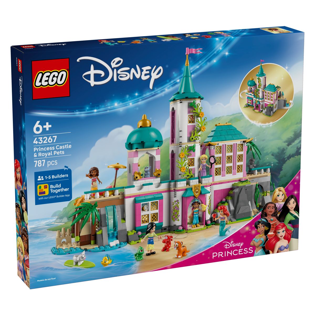 Lego Disney 43267 Princesji grad in kraljevske domače živali