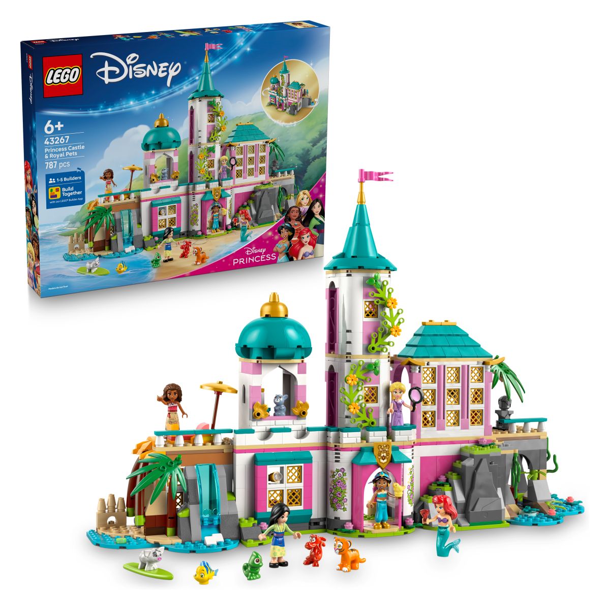 Lego Disney 43267 Princesji grad in kraljevske domače živali