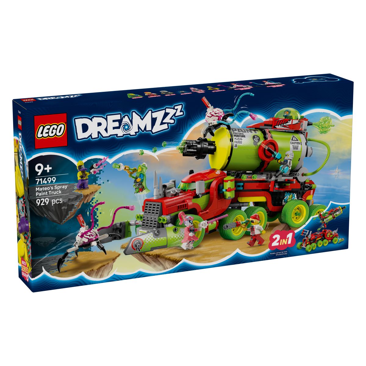 LEGO Dreamzzz 71499 Mateov tovornjak za pršenje barve