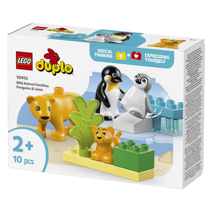 Lego Duplo 10442 Družine divjih živali: pingvini in levi