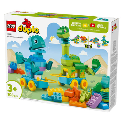 Lego Duplo 10451 Dinozavri na kolesih 3v1
