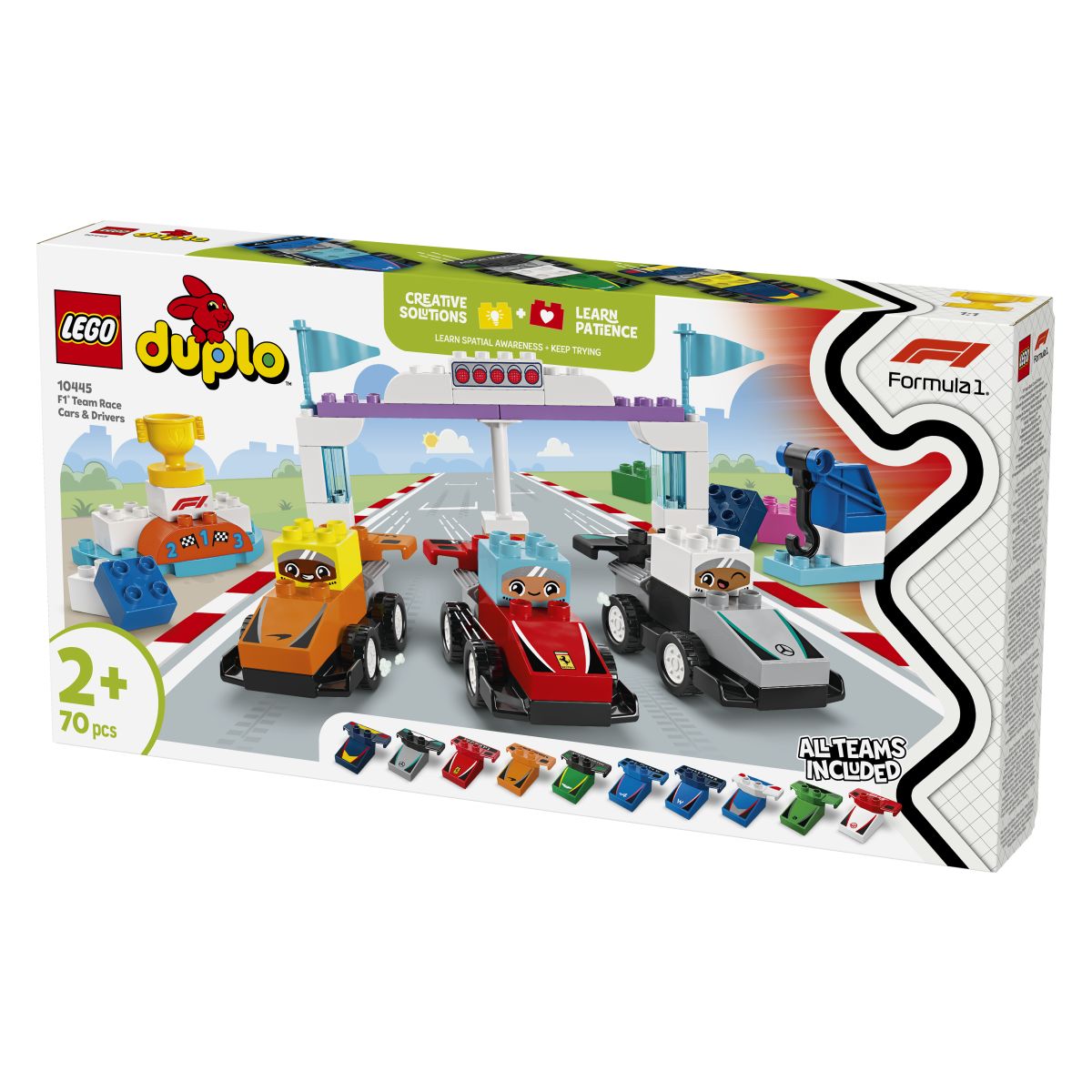 Lego Duplo 10445 Dirkalniki in dirkalci ekipe F1