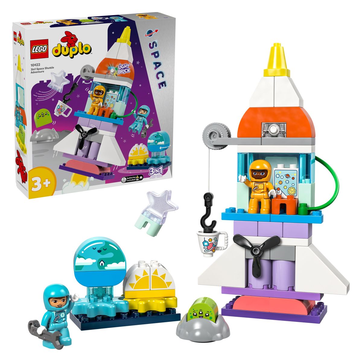 Lego Duplo 10422 3v1 Dogodivščina z vesoljskim plovilom