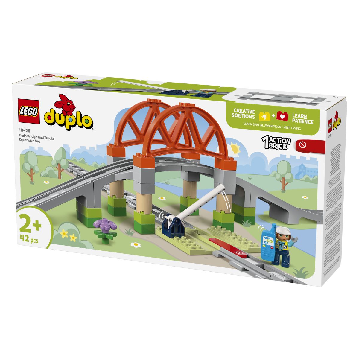 Lego Duplo 10426 Razširitveni komplet železniški most in tiri
