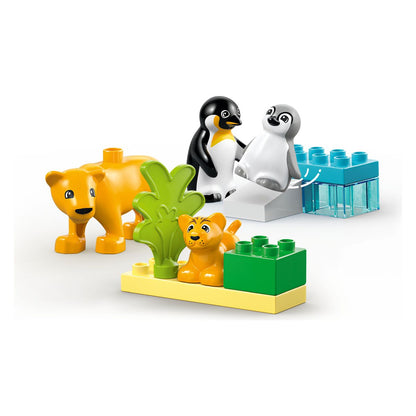 Lego Duplo 10442 Družine divjih živali: pingvini in levi