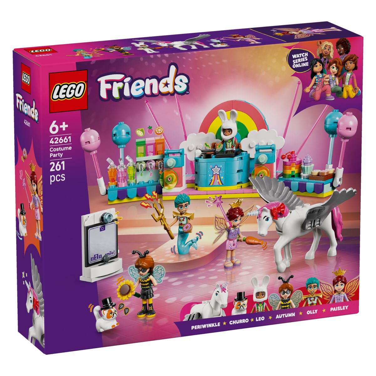 Lego Friends 42661 Zabava v maskah s samorogom in dobro vilo