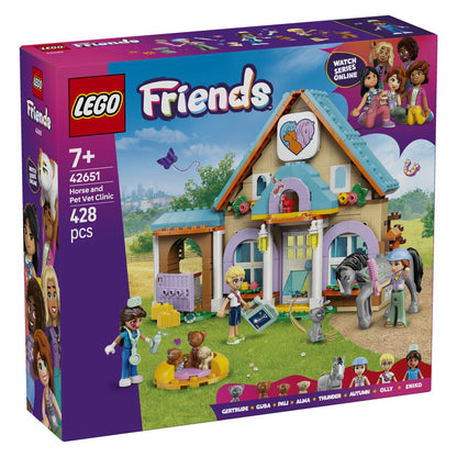 Lego Friends 42651 Veterinarska klinika za konje in hišne ljubljenčke