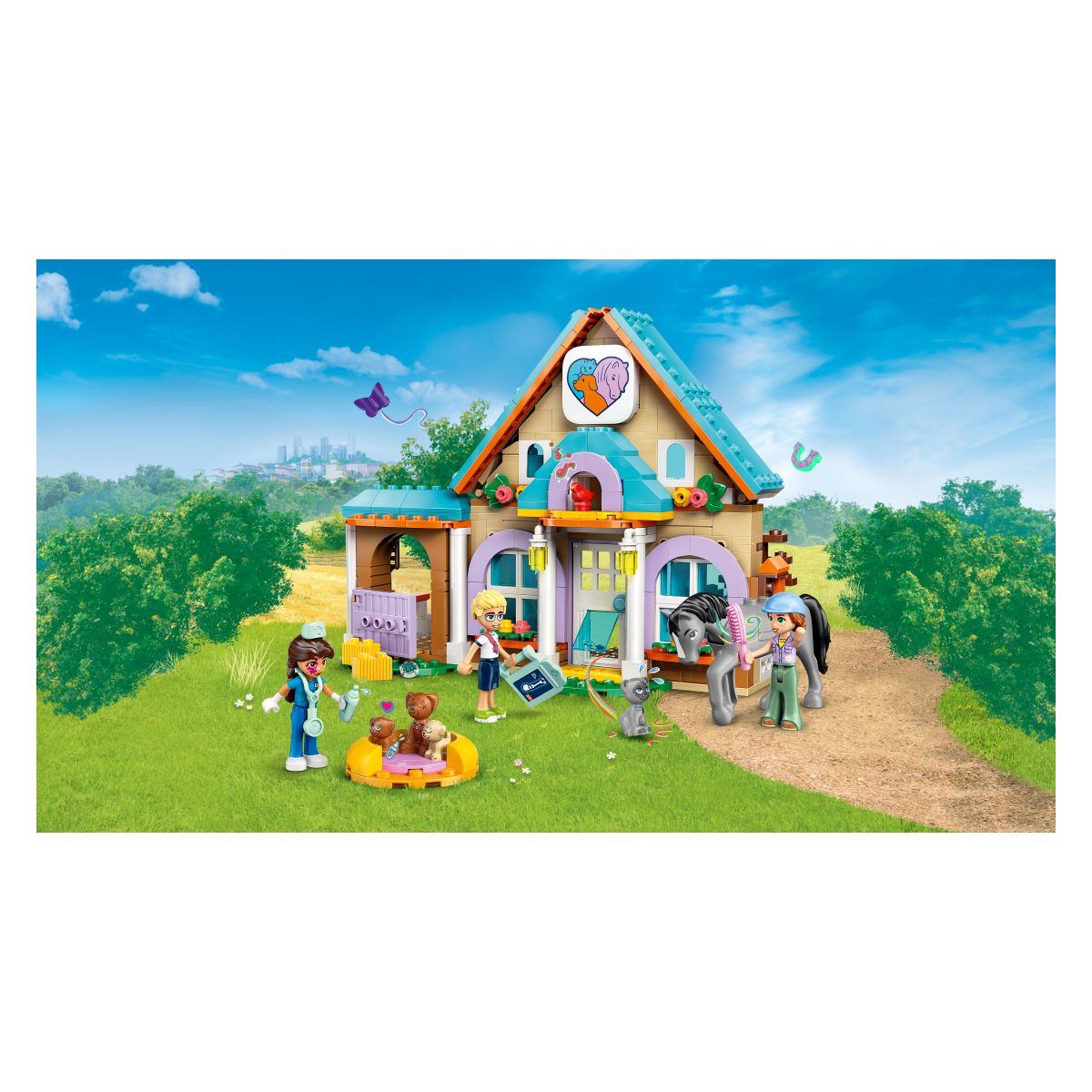 Lego Friends 42651 Veterinarska klinika za konje in hišne ljubljenčke