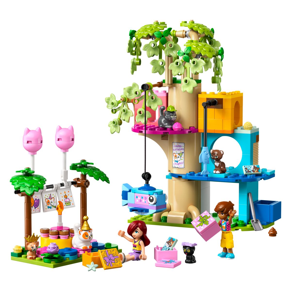 Lego Friends 42666 Mačja rojstnodnevna zabava in hiša na drevesu