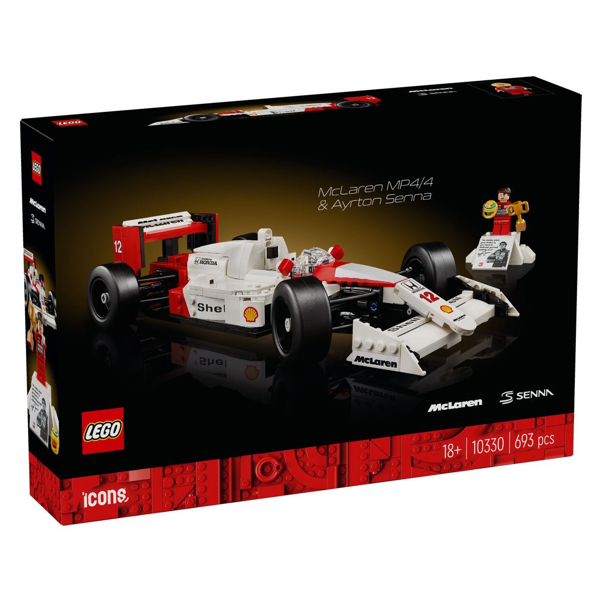 Lego Icons 10330 McLaren MP4/4 in Ayrton Senna