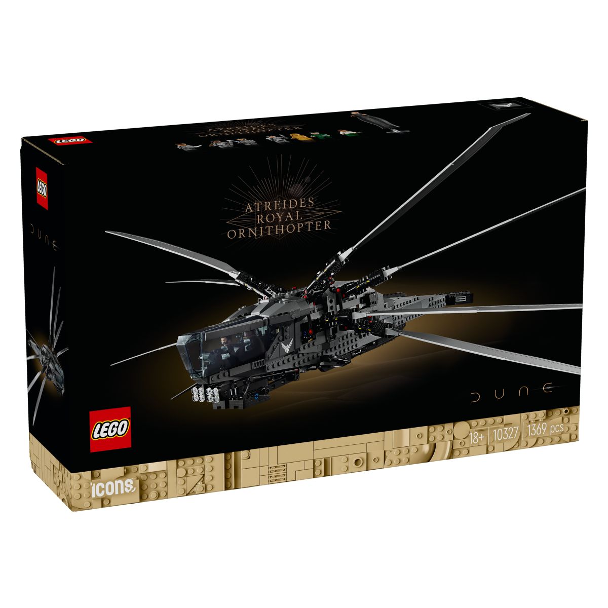 Lego Icons 10327 Dune: Peščeni planet - Atreides Royal Ornithopter