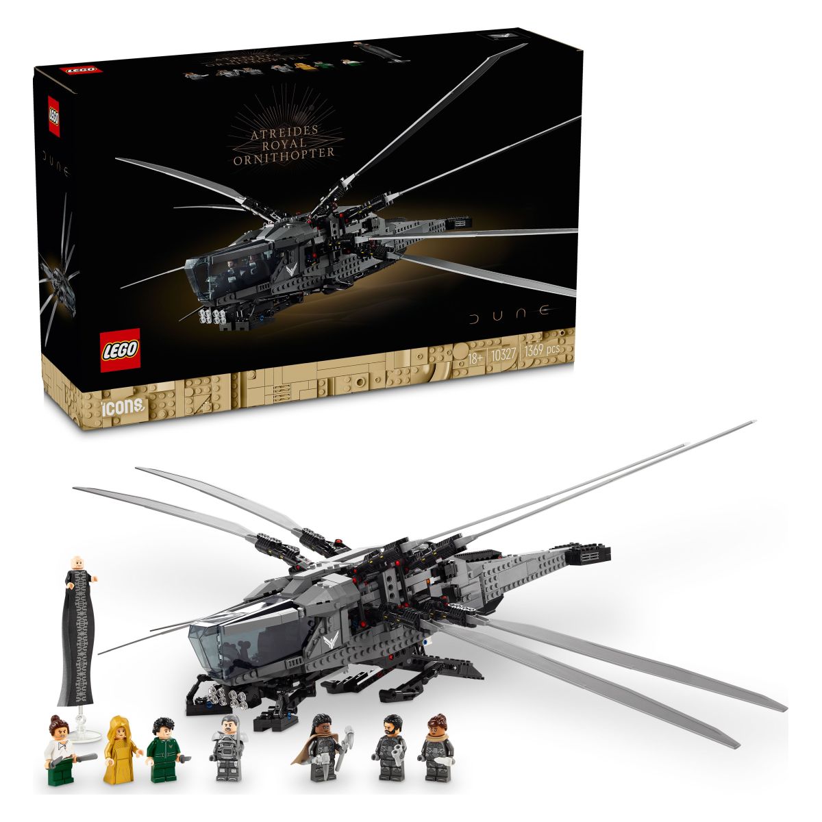 Lego Icons 10327 Dune: Peščeni planet - Atreides Royal Ornithopter
