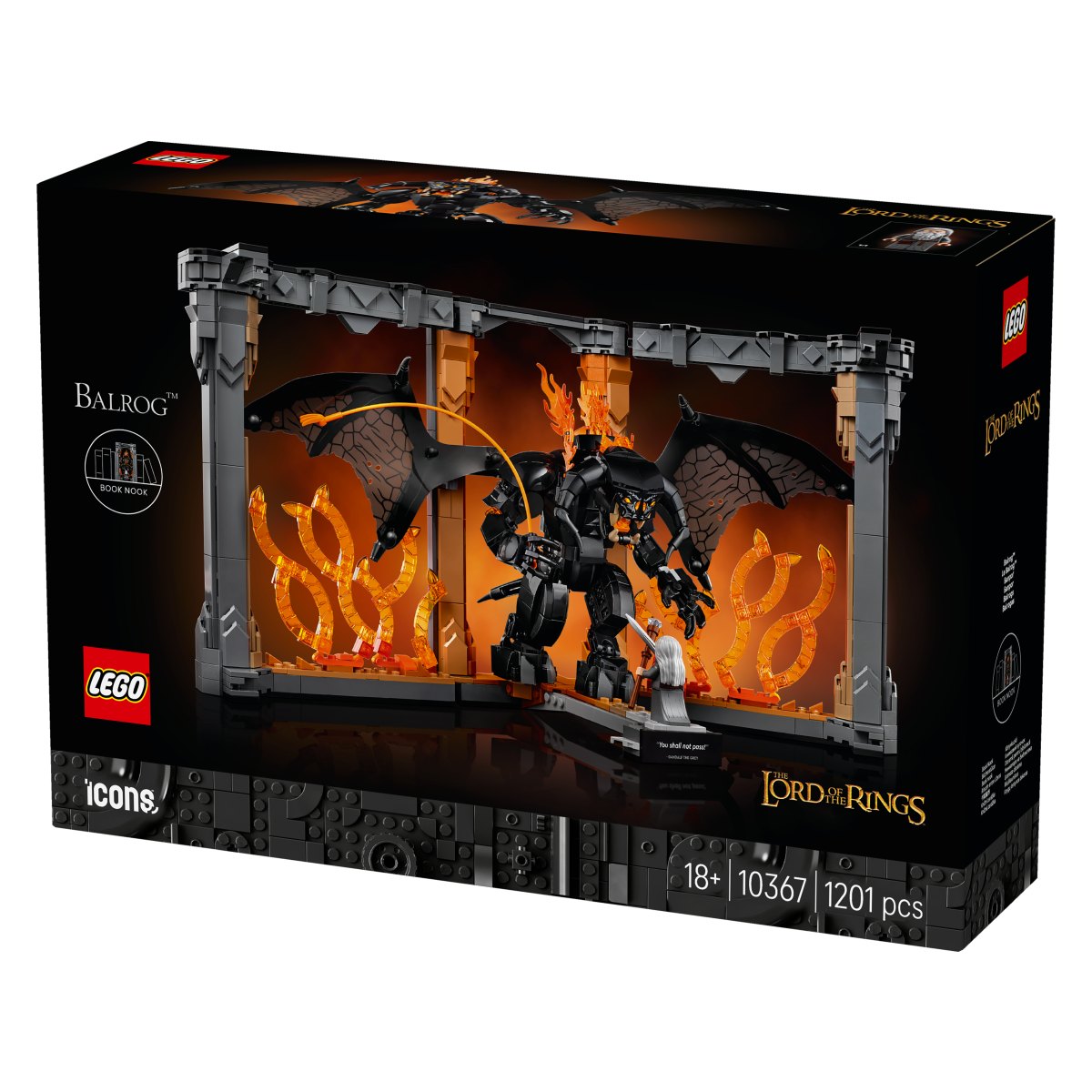 Lego Icons 10367 Gospodar prstanov: Balrogova knjižna niša