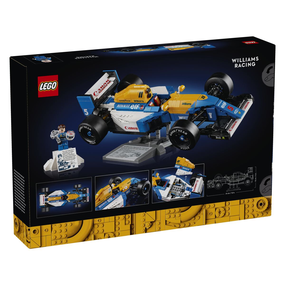 Lego Icons 10353 Williams Racing FW14B in Nigel Mansell