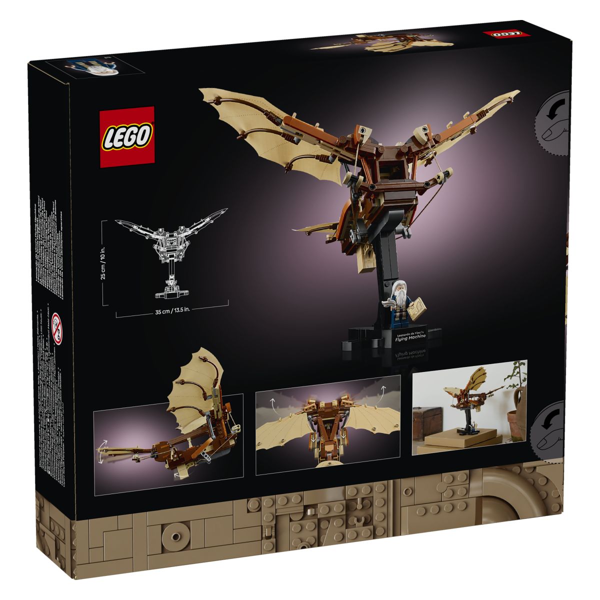 Lego Icons 10363 Letalni stroj Leonarda da Vincija