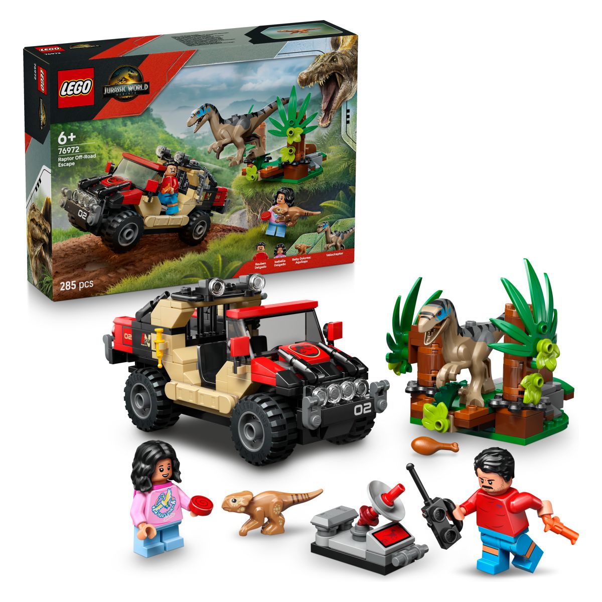 Lego Jurassic World 76972 Terenski pobeg pred raptorko