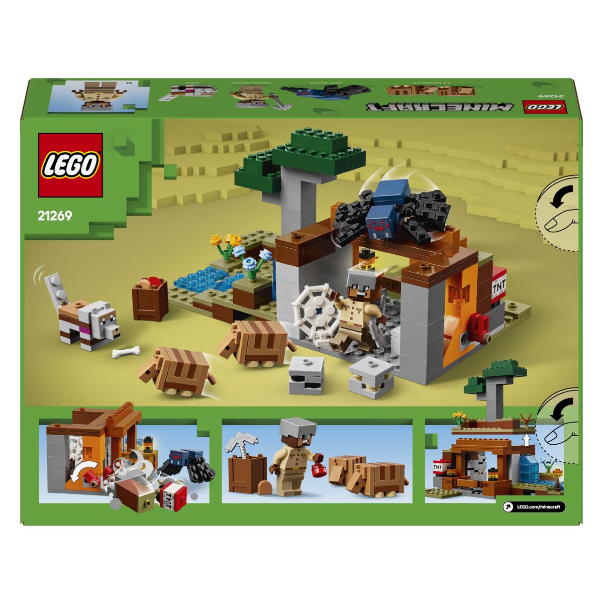 Lego Minecraft 21269 Odprava v pasavčev rudnik