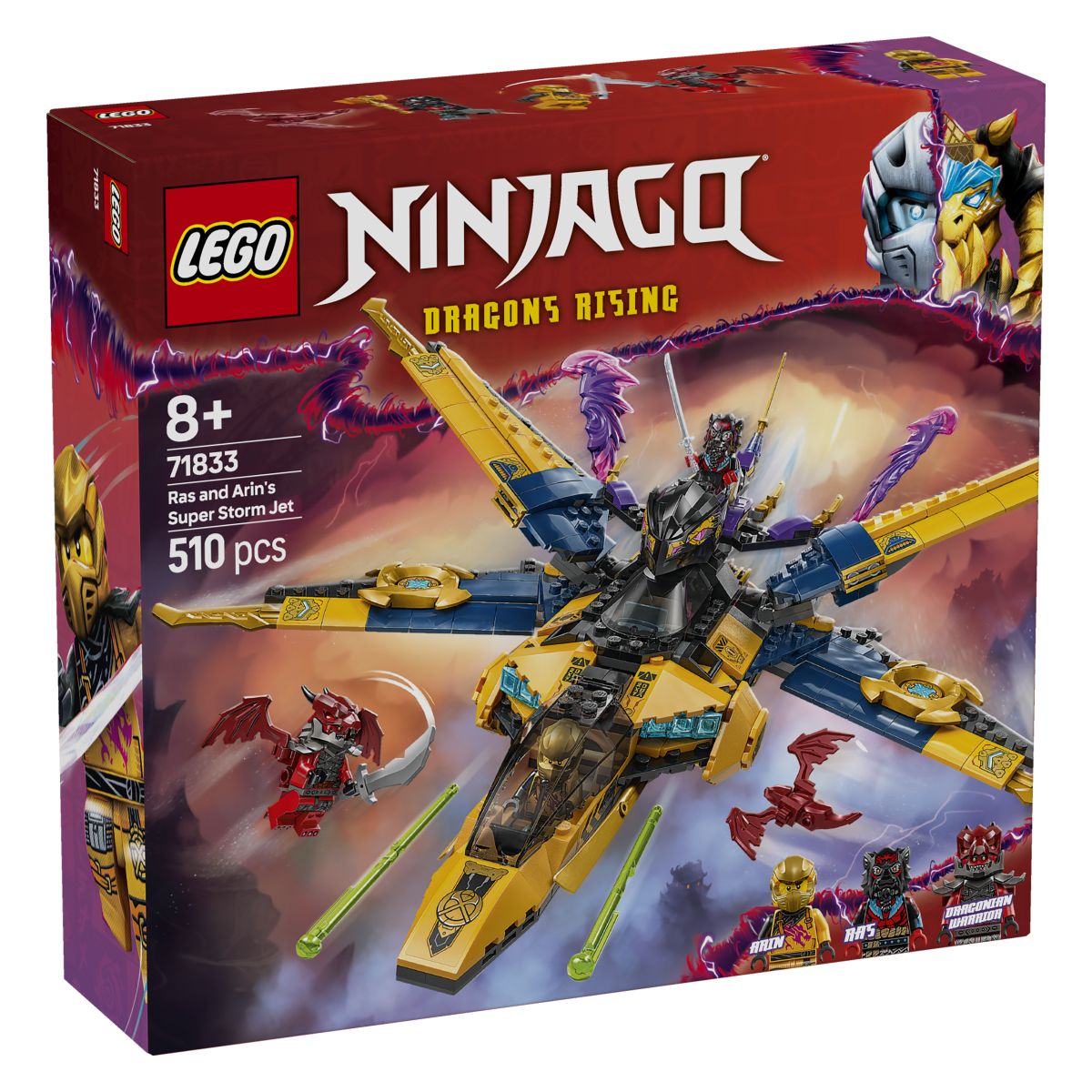 Lego Ninjago 71833 Rasov in Arinov super nevihtni reaktivec