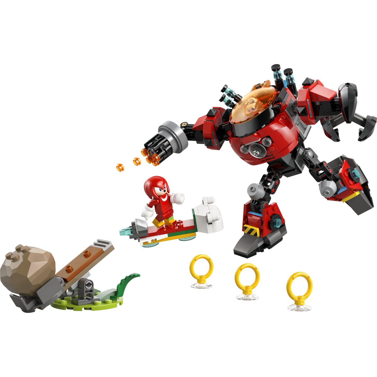 LEGO Sonic 77005 Knuckles vs robotski oklep Dr. Eggman Egg Crusher