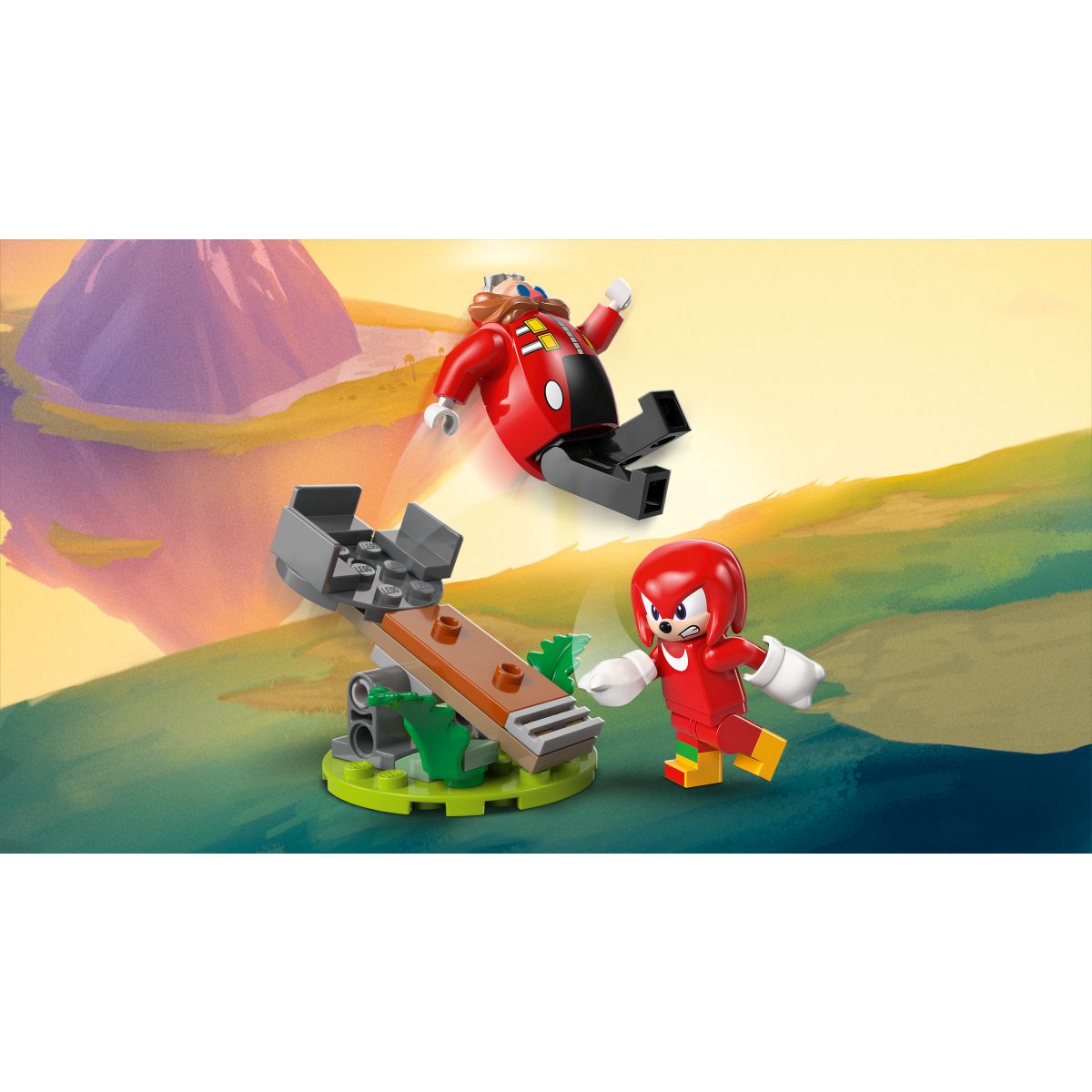 LEGO Sonic 77005 Knuckles vs robotski oklep Dr. Eggman Egg Crusher