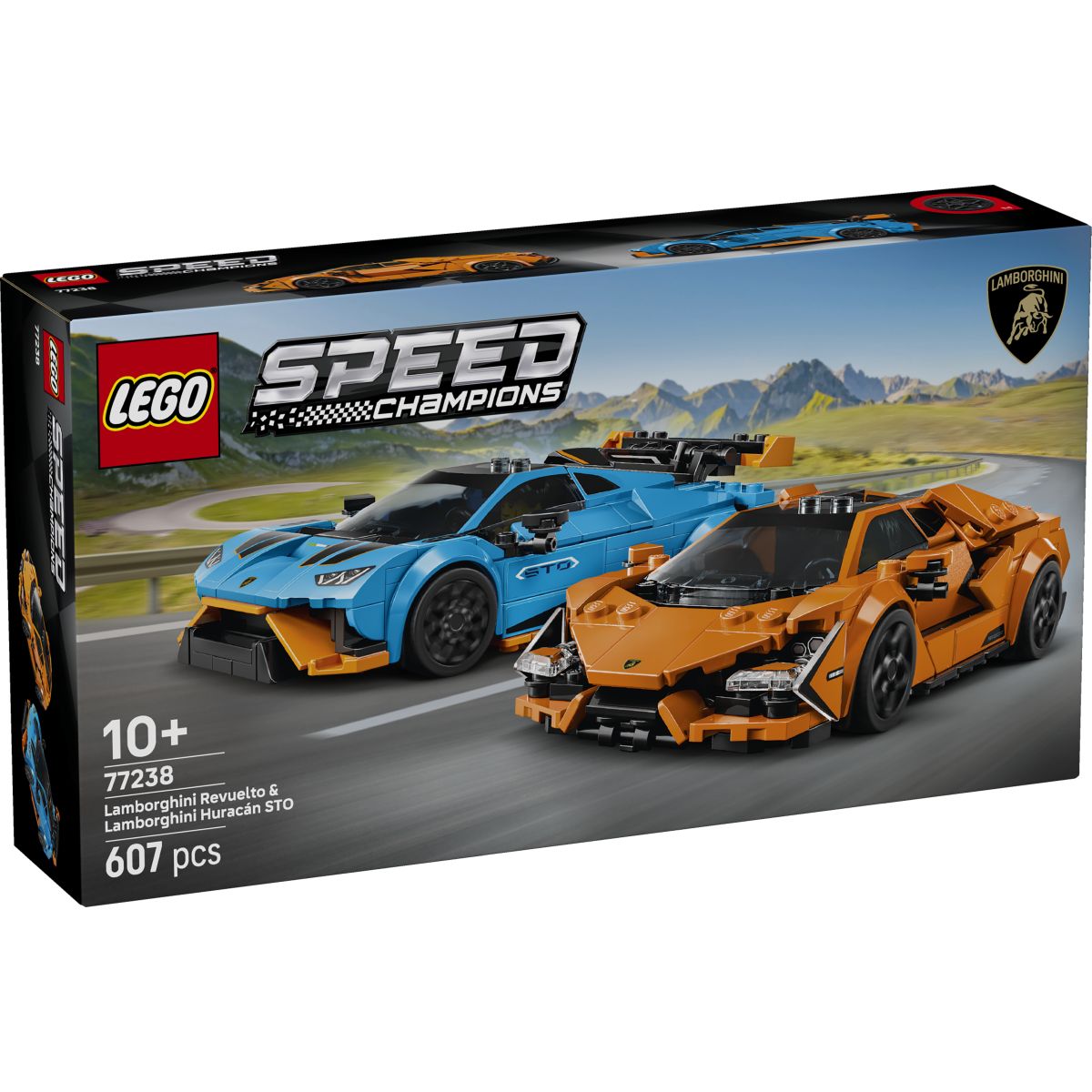 Lego Speed Champions 77238 Lamborghini Revuelto in Huracán STO