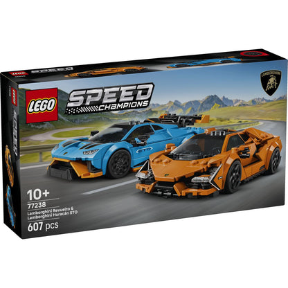 Lego Speed Champions 77238 Lamborghini Revuelto in Huracán STO