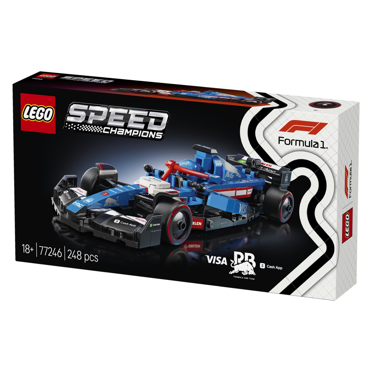 Lego Speed Champions 77246 Dirkalni avtomobil Visa Cash App RB VCARB 01 F1