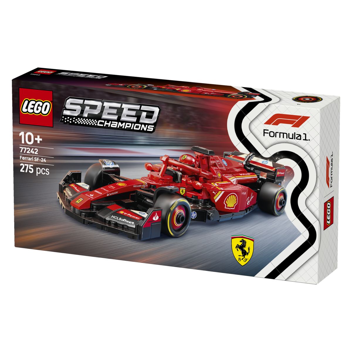 Lego Speed Champions 77242 Dirkalni avtomobil Ferrari SF-24 F1