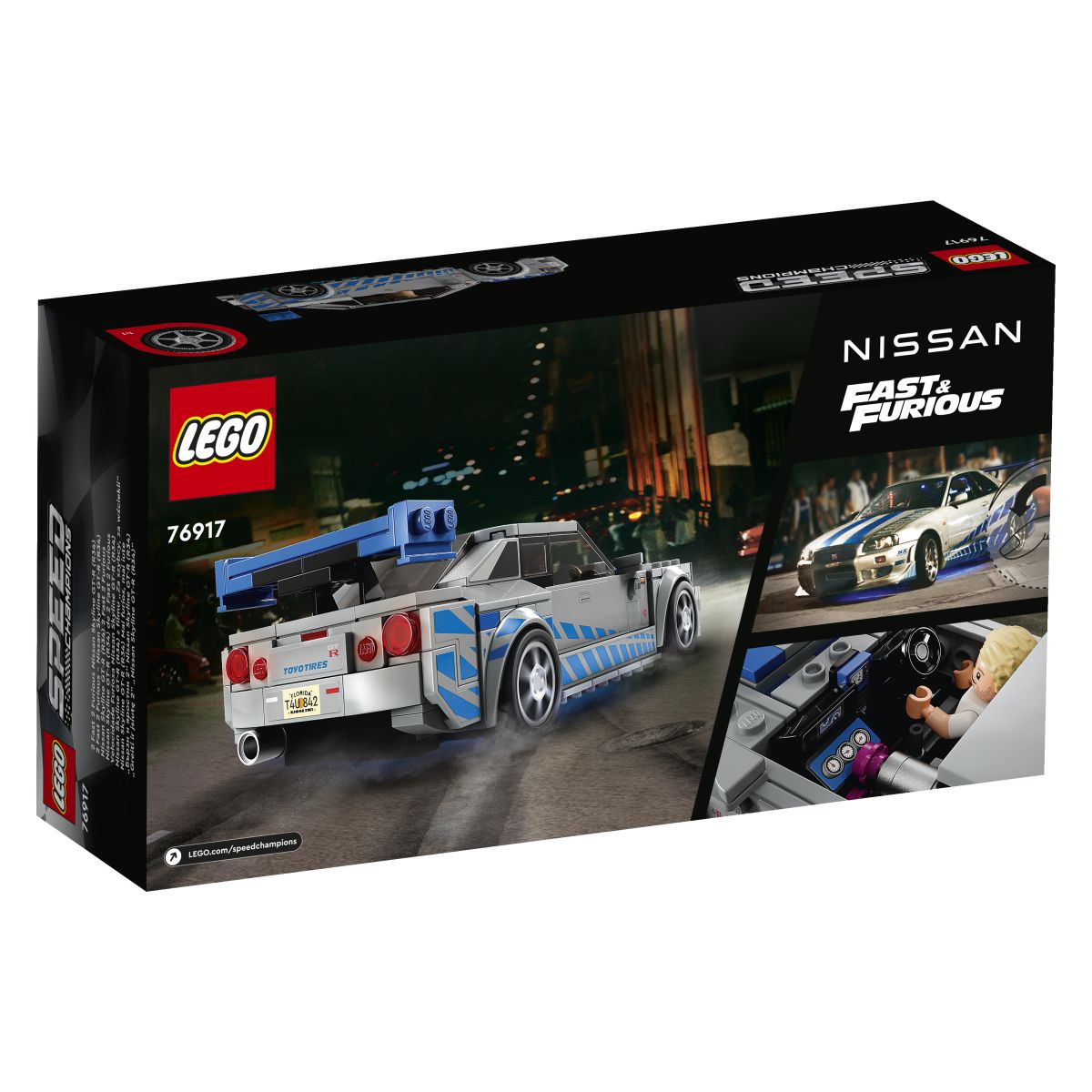 Lego Speed Champions 76917 2 Fast 2 Furious Nissan Skyline GT-R (R34)