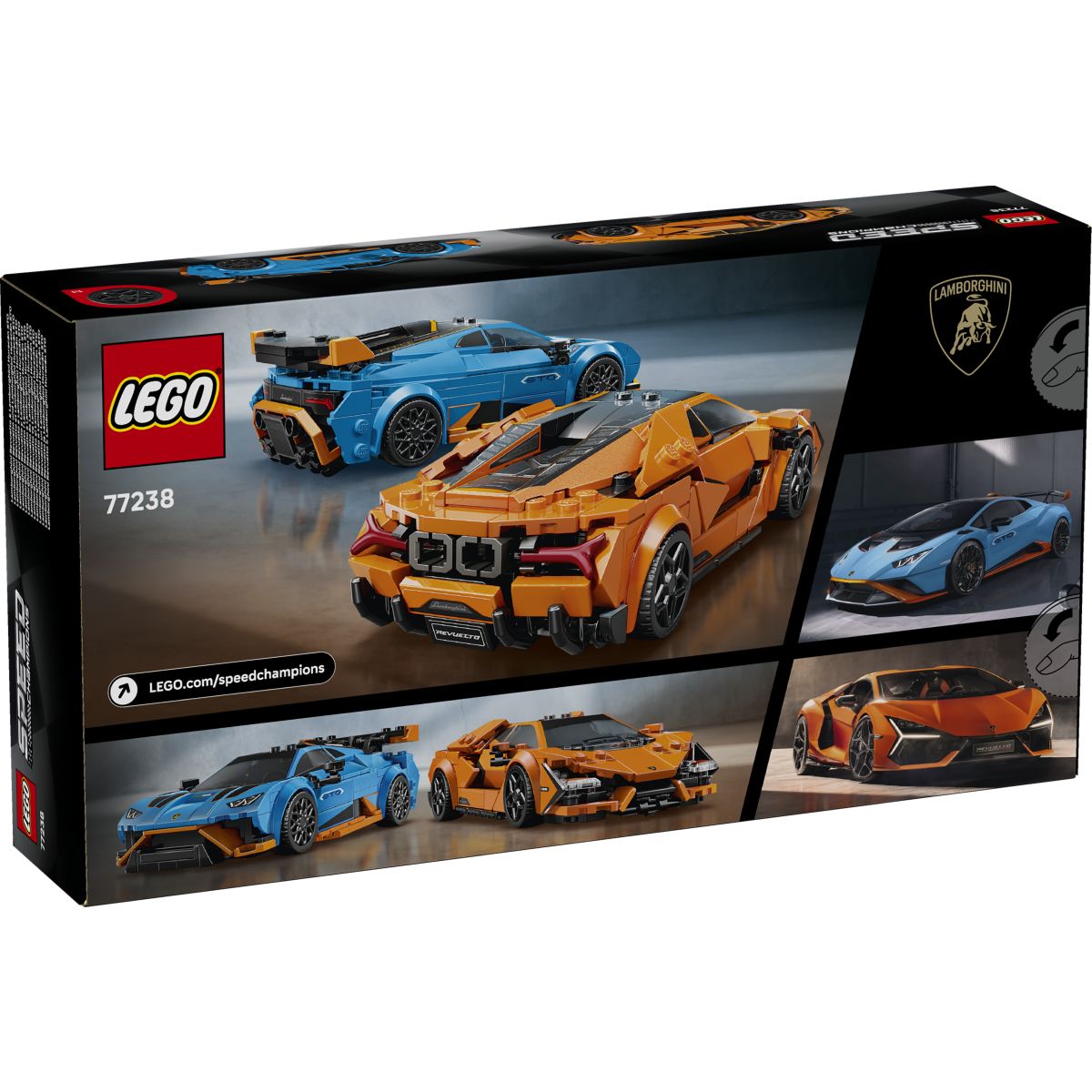 Lego Speed Champions 77238 Lamborghini Revuelto in Huracán STO