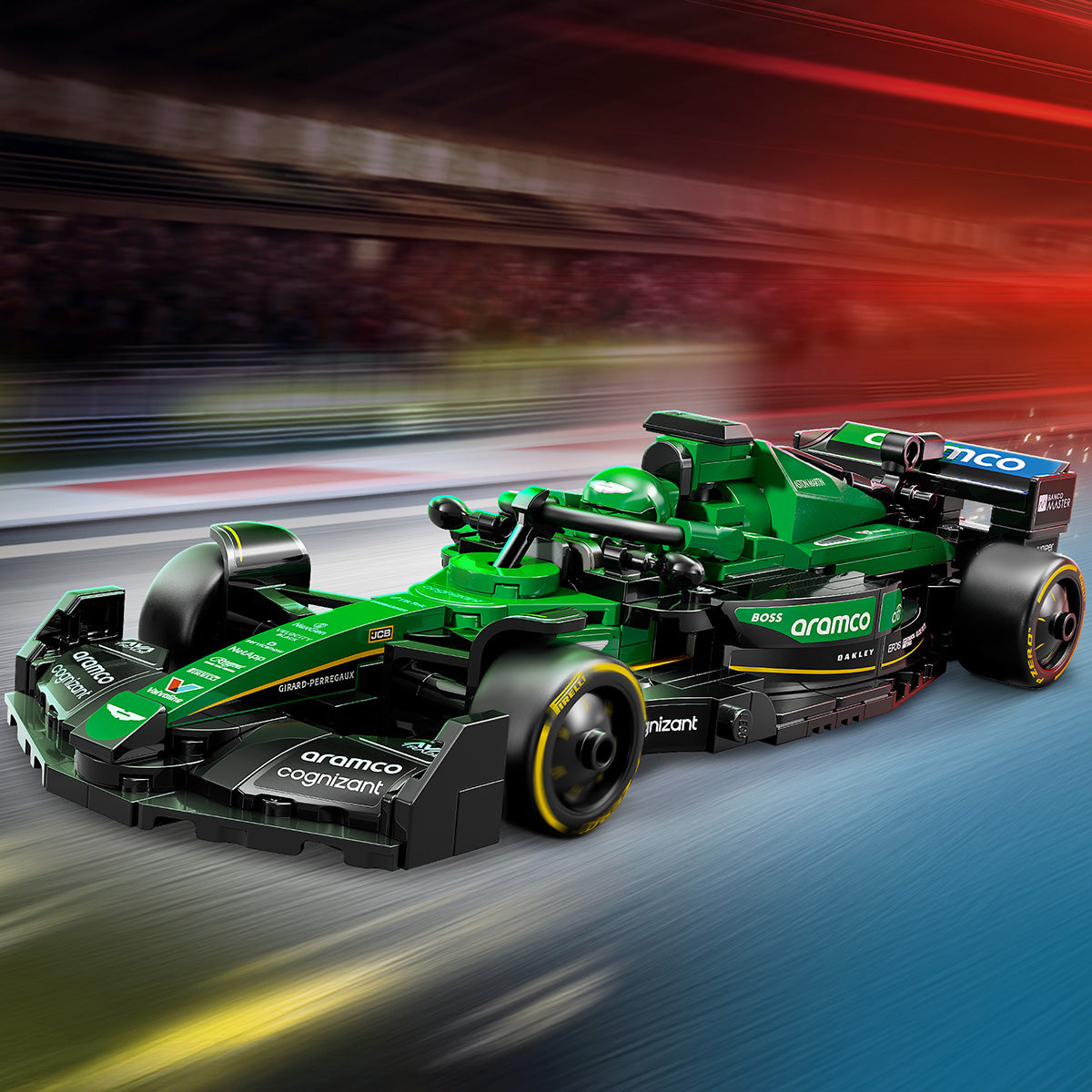 Lego Speed Champions 77245 Dirkalni avtomobil Aston Martin Aramco F1 AMR24