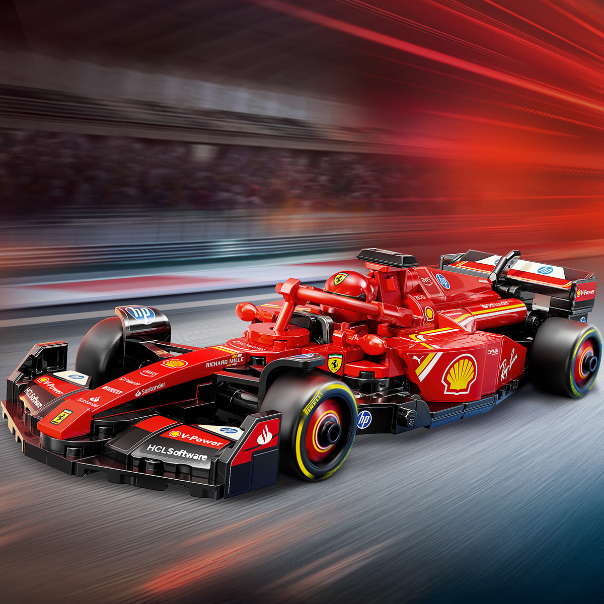 Lego Speed Champions 77242 Dirkalni avtomobil Ferrari SF-24 F1