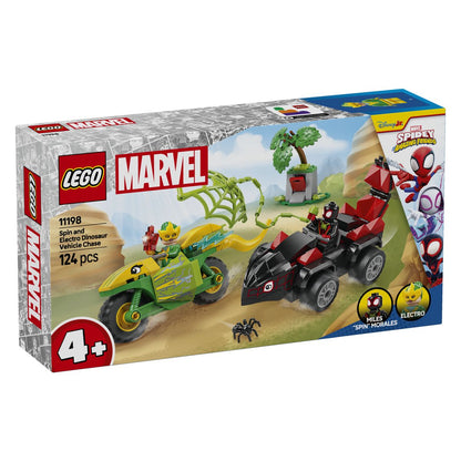 Lego Spidey 11198 Pregon z dino voziloma Spin in Elektro