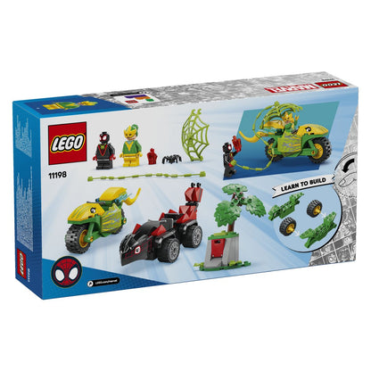 Lego Spidey 11198 Pregon z dino voziloma Spin in Elektro