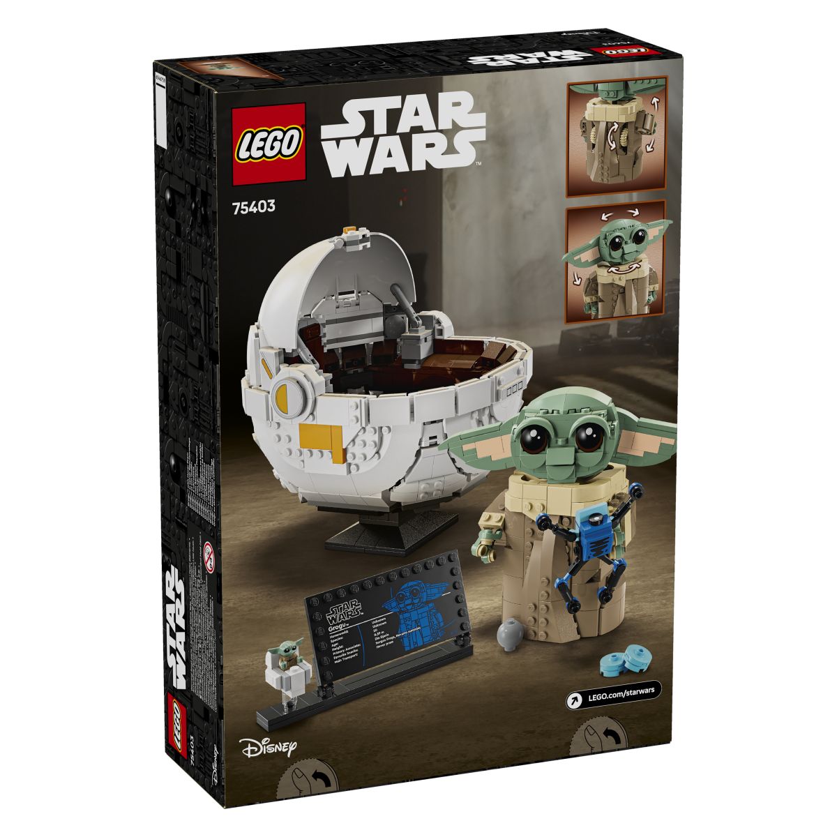 Lego Star Wars 75403 Grogu z lebdilnim vozičkom