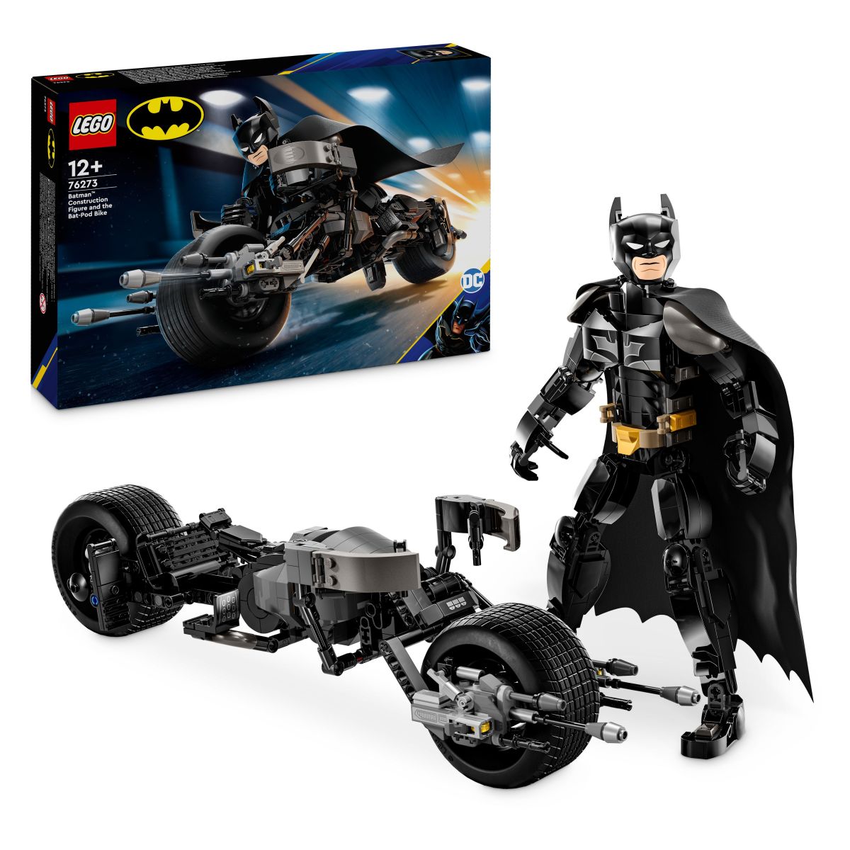 Lego Super Heroes 76273 Konstrukcijska figura Batman in netopirski-pod-motor