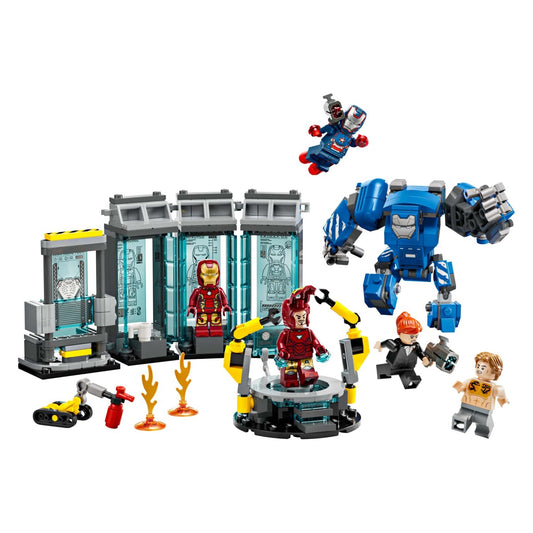 Lego Super Heroes 76315 Iron Manov laboratorij: Dvorana oklepov