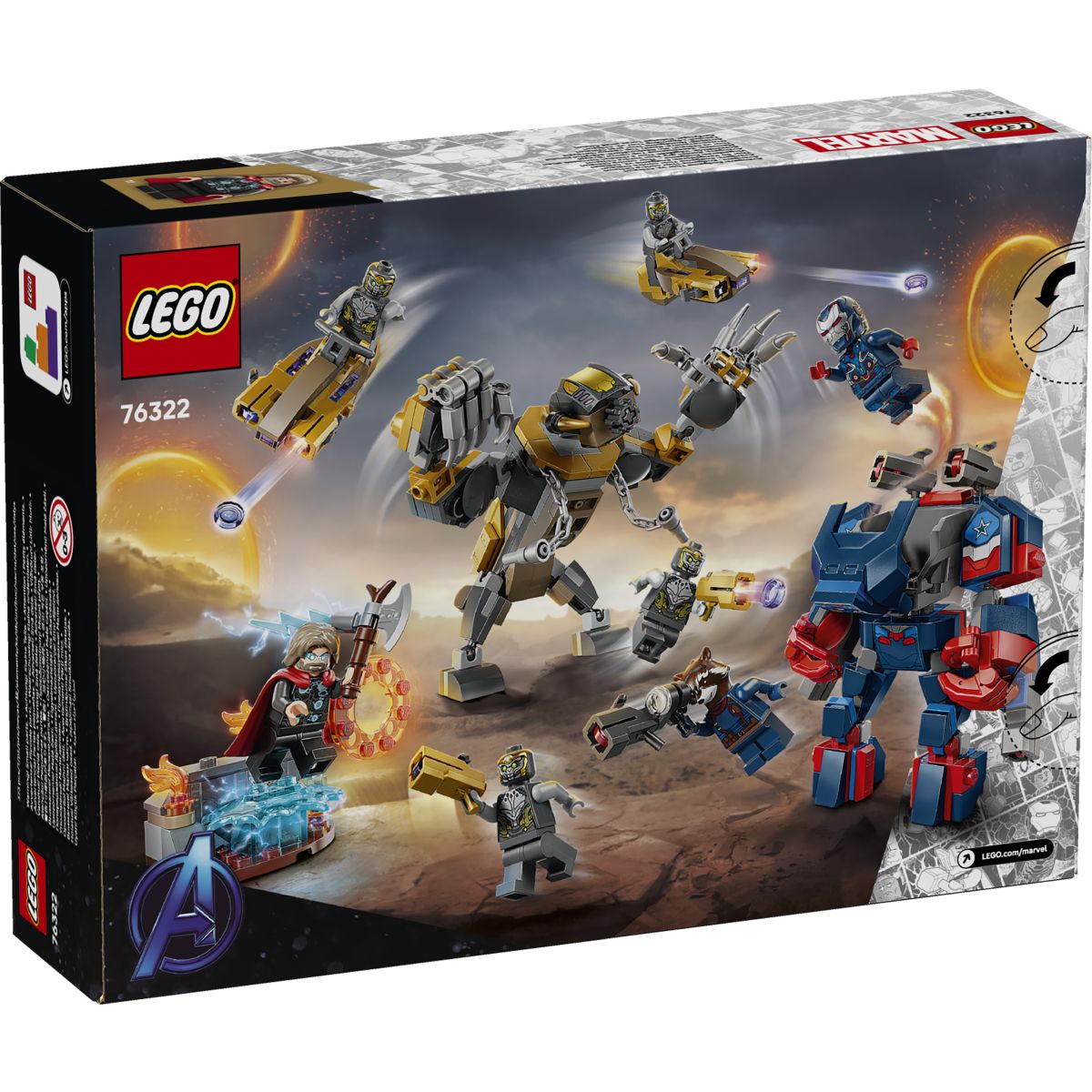 Lego Super Heroes 76322 Maščevalci: Zaključek Thor proti Chitauriju