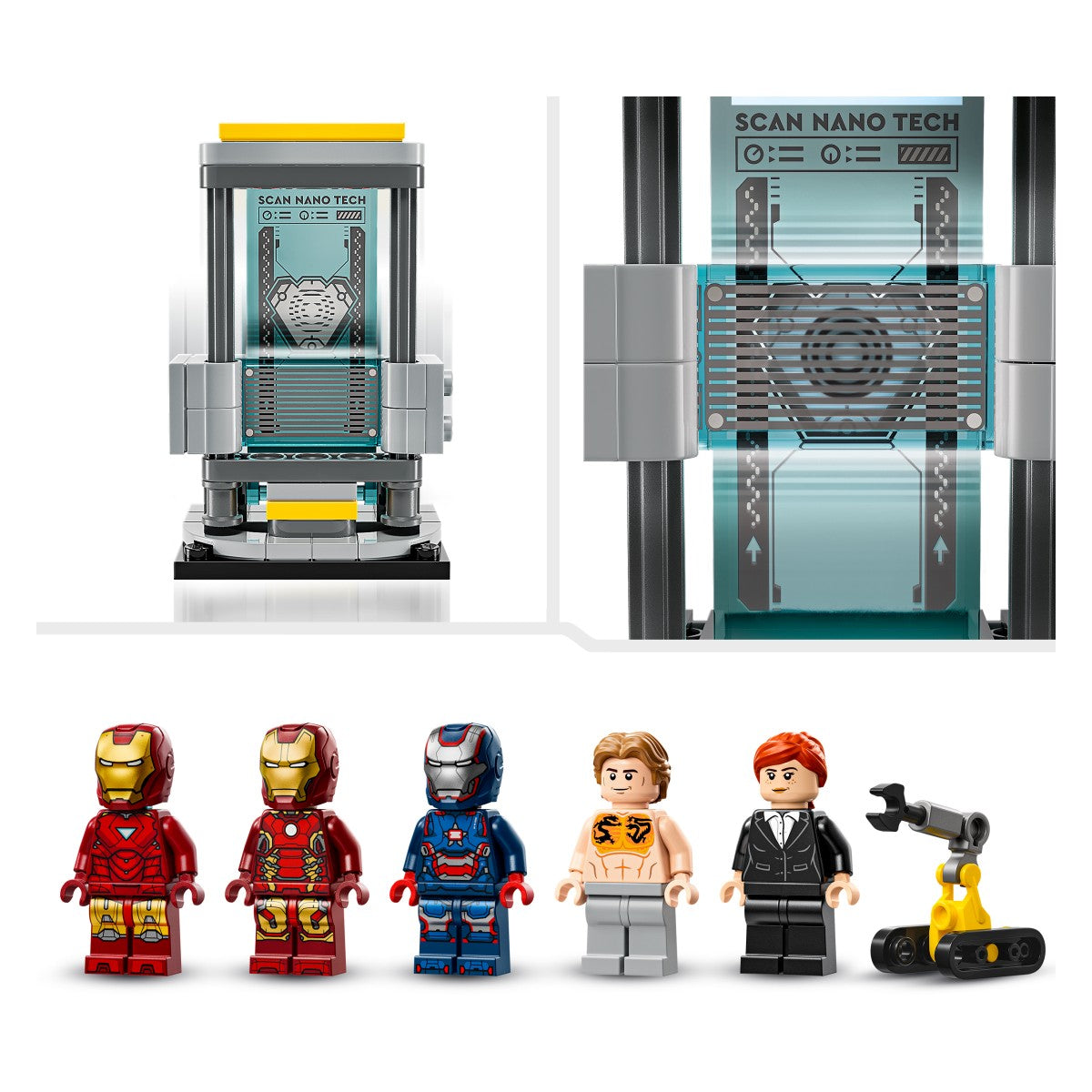 Lego Super Heroes 76315 Iron Manov laboratorij: Dvorana oklepov