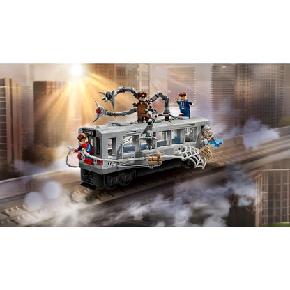 Lego Super Heroes 76321 Spider-Man proti Doc Ocku, prizor na podzemnem vlaku