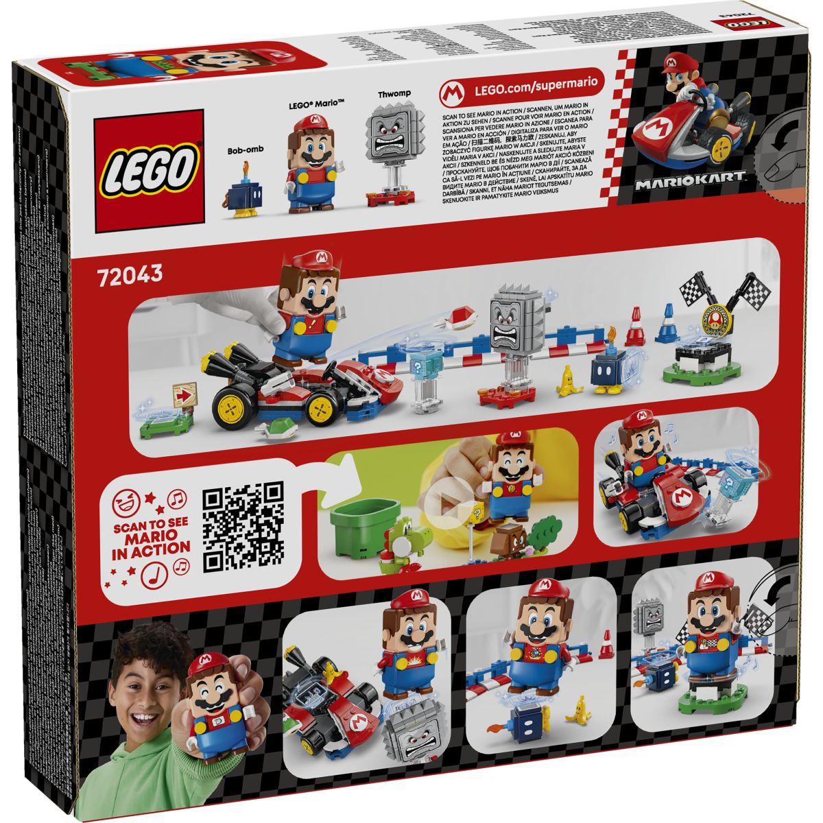Lego Super Mario 72043 Mario Kart – Interaktivni LEGO Mario & Standard Kart