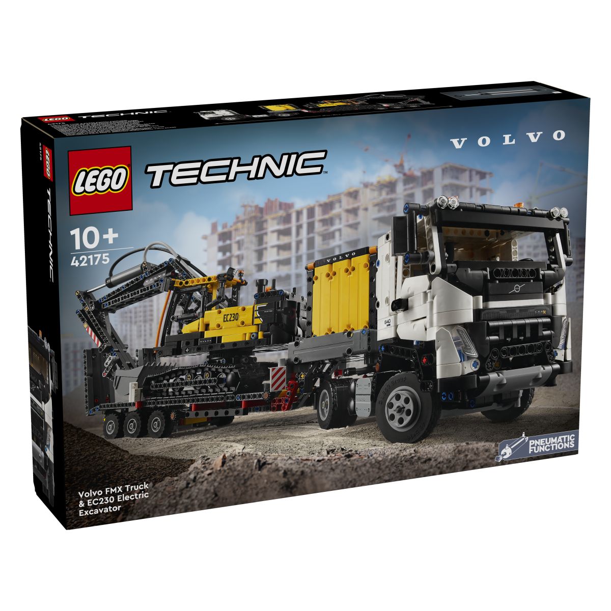 Lego Technic 42175 Tovornjak Volvo FMX in električni bager EC230