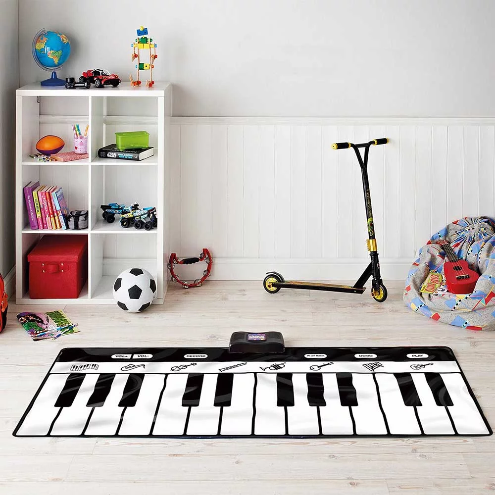 Otroški talni klavir – glasbena igralna podloga z zvoki -8 instrumentov in snemanje - Home and garden > Gift