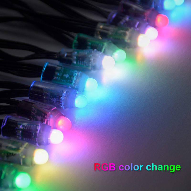 Pametne božične lučke - USB - 50 RGB LED - 5 m - Wi-Fi Bluetooth odzivajo na glasbo - Osvetlitev