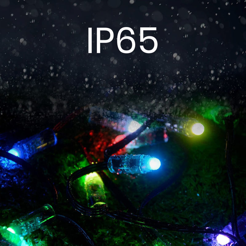Pametne božične lučke - USB - 50 RGB LED - 5 m - Wi-Fi Bluetooth odzivajo na glasbo - Osvetlitev