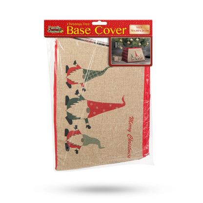Pokrov za stojalo božičnega drevesa - škratek - 55 x 26 cm Filc - Dodatki za božično drevo