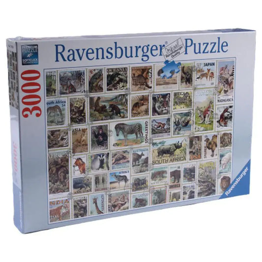Ravensburger Puzzle - poštne znamke živali 3000 kosov (17079) - MiniPark