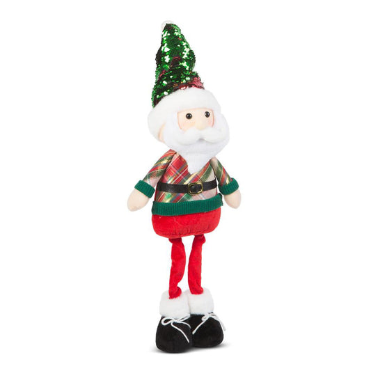 Stoječa tekstilna figura - božiček - s teleskopskimi nogami (95 x 25 x 20 cm) - Okraski