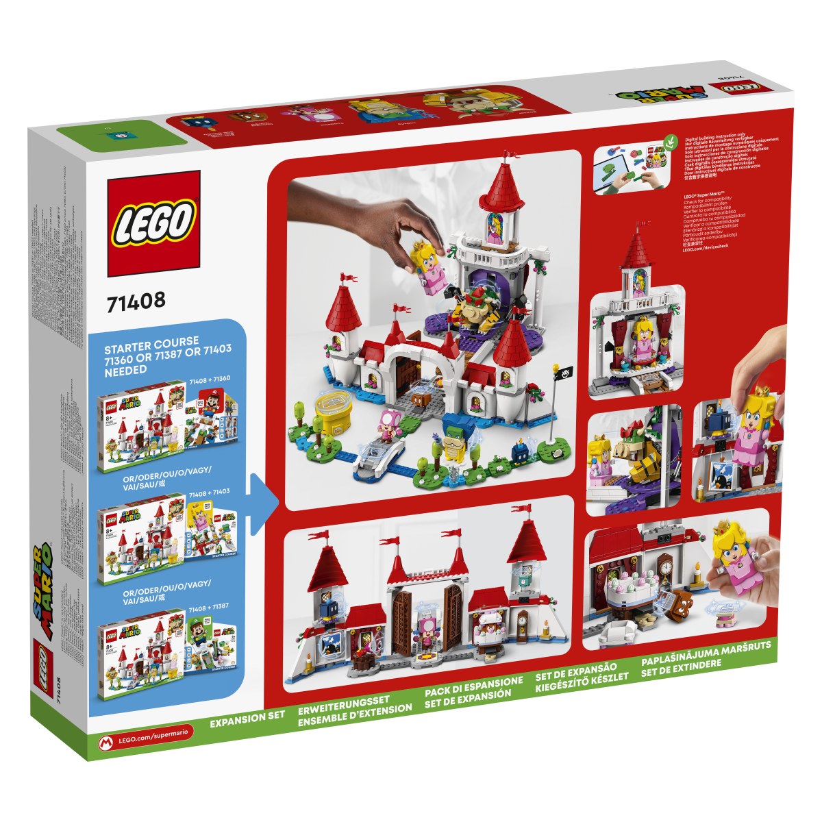 Lego Super Mario 71408 Super Mario Razširitveni komplet Grad princese Peach